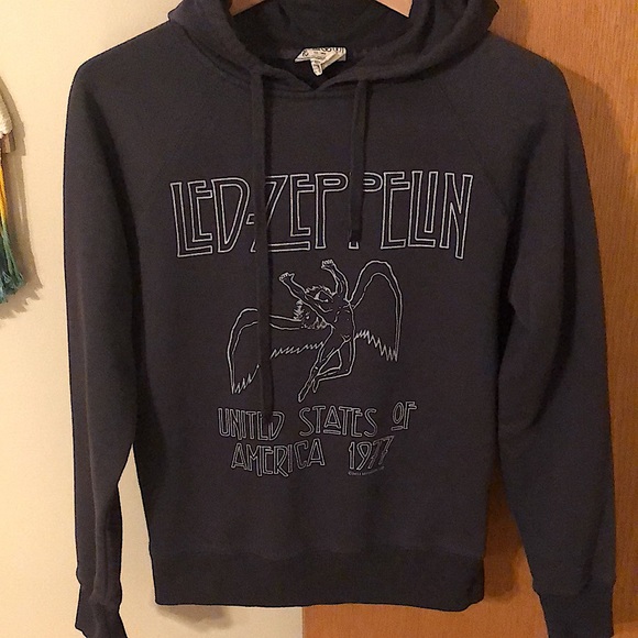 Led Zeppelin Merch Tops - 2013 Led Zeppelin Graphic Hoodie Women’s Size Small